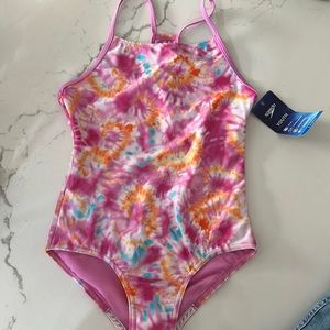 Girls Speedo swim one piece suit(size L 12/14)